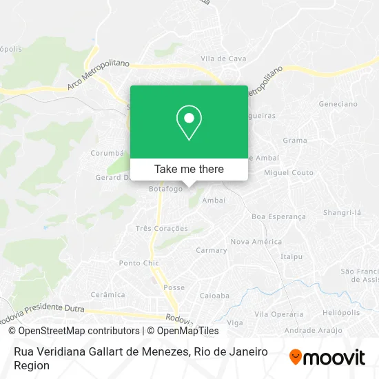 Rua Veridiana Gallart de Menezes map