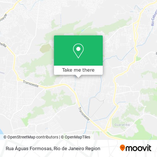 Rua Águas Formosas map
