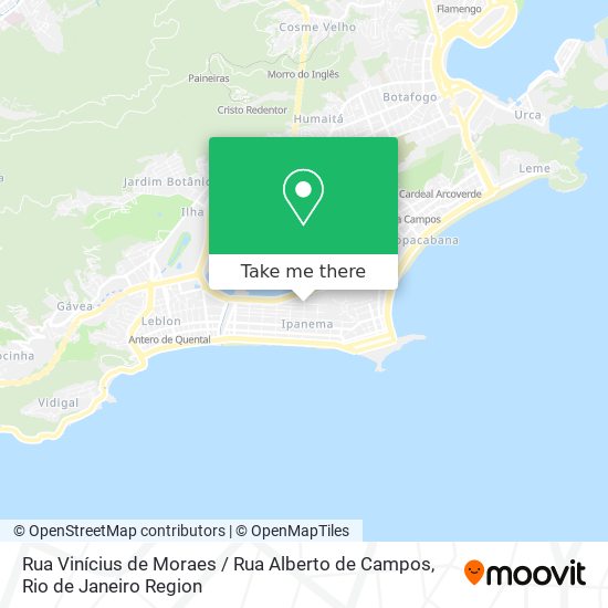 Mapa Rua Vinícius de Moraes / Rua Alberto de Campos