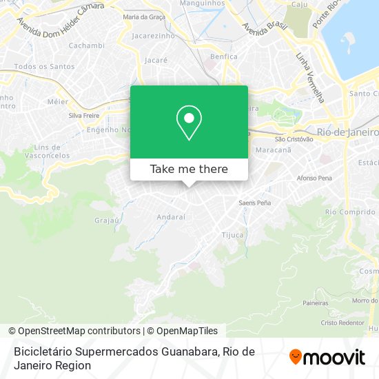 Bicicletário Supermercados Guanabara map