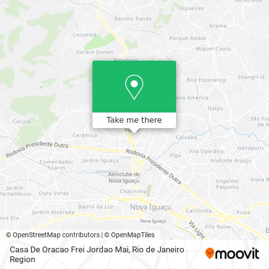 Casa De Oracao Frei Jordao Mai map
