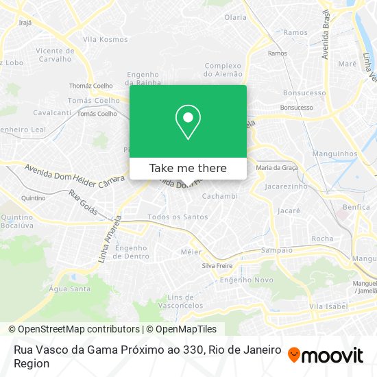 Mapa Rua Vasco da Gama Próximo ao 330