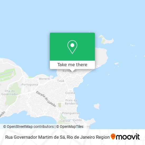 Mapa Rua Governador Martim de Sá