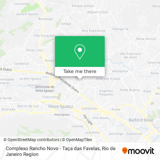 Complexo Rancho Novo - Taça das Favelas map