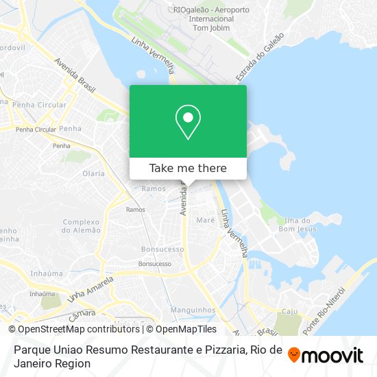 Parque Uniao Resumo Restaurante e Pizzaria map