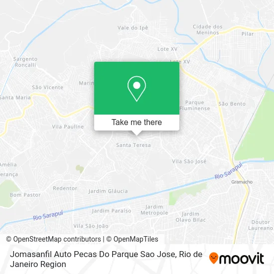 Jomasanfil Auto Pecas Do Parque Sao Jose map