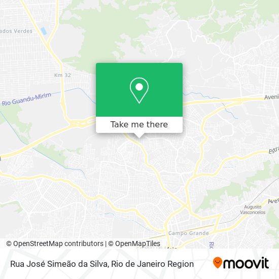 Rua José Simeão da Silva map