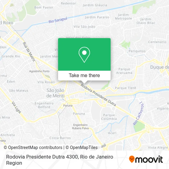 Rodovia Presidente Dutra 4300 map