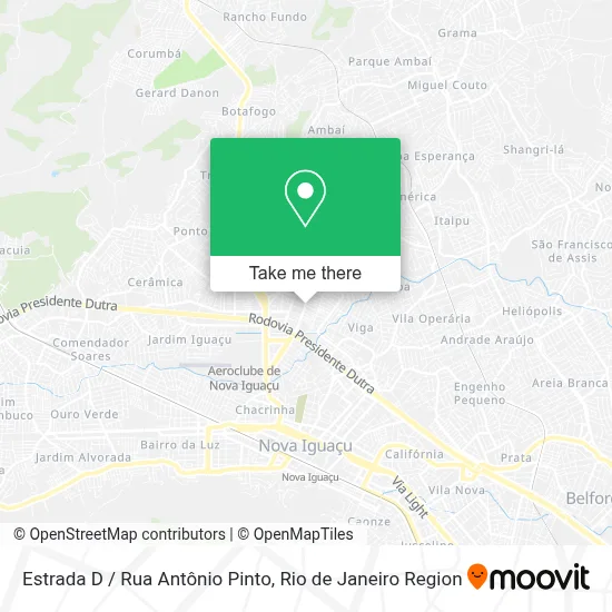 Estrada D / Rua Antônio Pinto map
