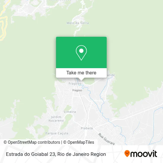 Estrada do Goiabal 23 map