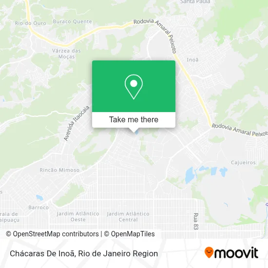 Chácaras De Inoã map