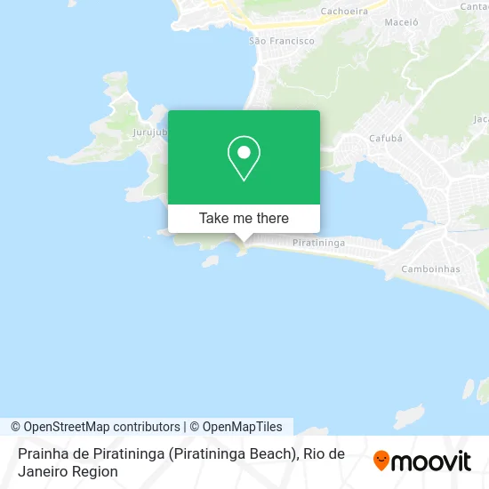 Prainha de Piratininga (Piratininga Beach) map