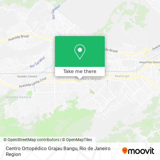 Mapa Centro Ortopédico Grajau Bangu