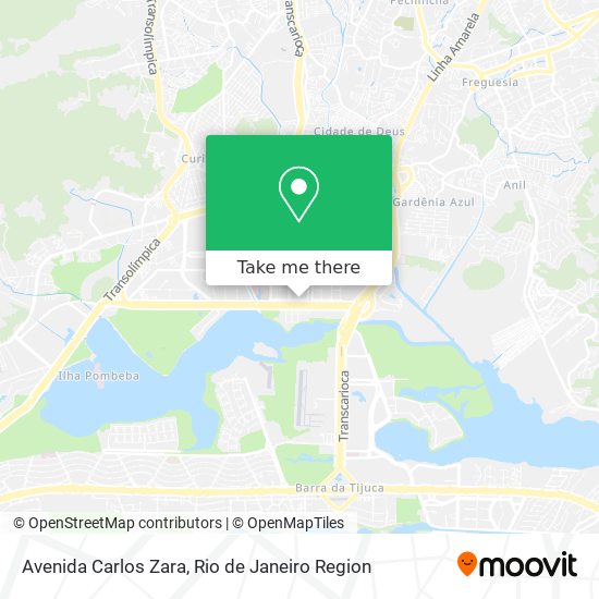 Avenida Carlos Zara map