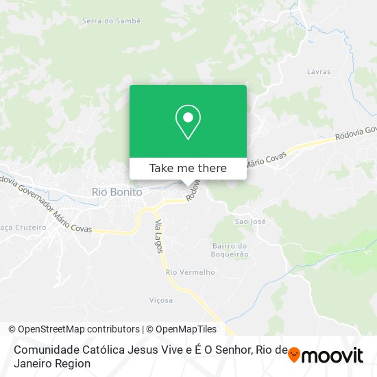 Mapa Comunidade Católica Jesus Vive e É O Senhor