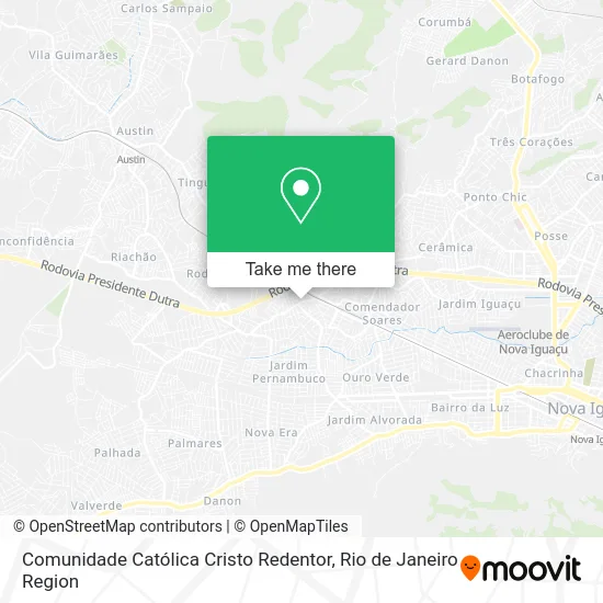 Comunidade Católica Cristo Redentor map