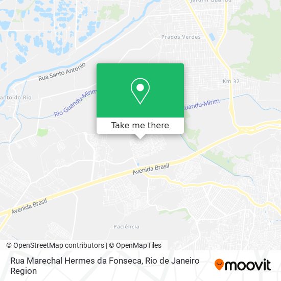 Mapa Rua Marechal Hermes da Fonseca