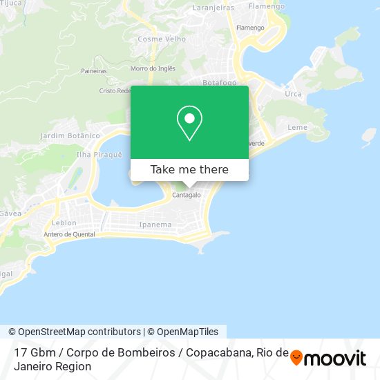 17 Gbm / Corpo de Bombeiros / Copacabana map