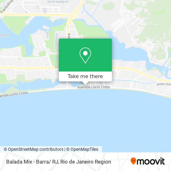 Mapa Balada Mix - Barra/ RJ
