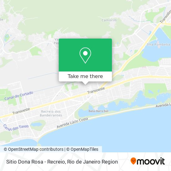 Mapa Sitio Dona Rosa - Recreio