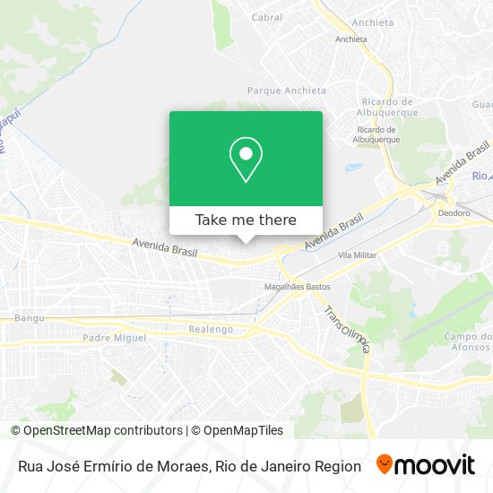 Mapa Rua José Ermírio de Moraes