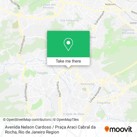 Avenida Nelson Cardoso / Praça Araci Cabral da Rocha map