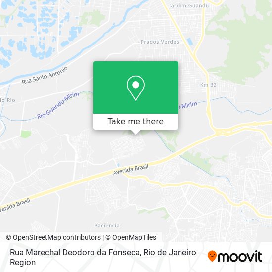 Mapa Rua Marechal Deodoro da Fonseca