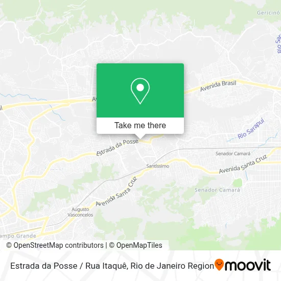 Estrada da Posse / Rua Itaquê map