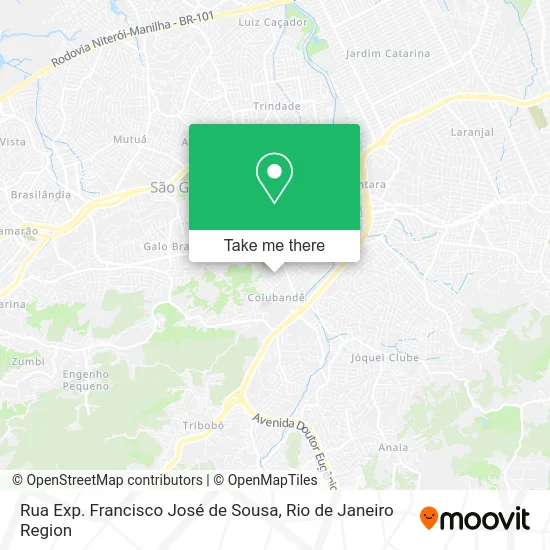 Rua Exp. Francisco José de Sousa map