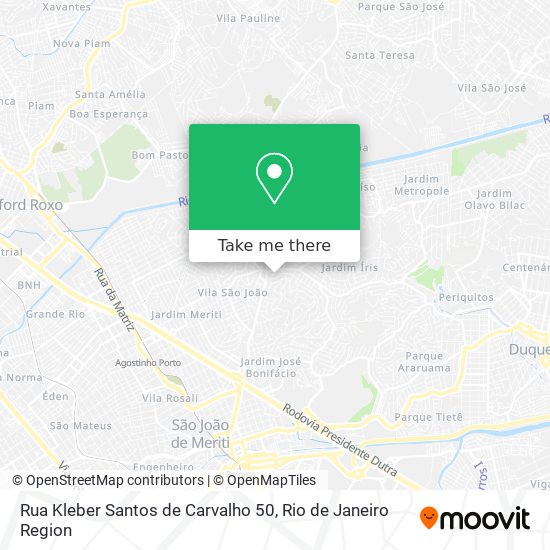 Rua Kleber Santos de Carvalho 50 map