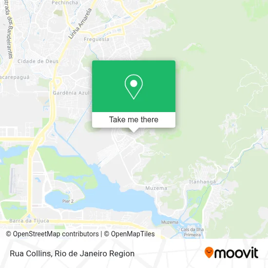Rua Collins map