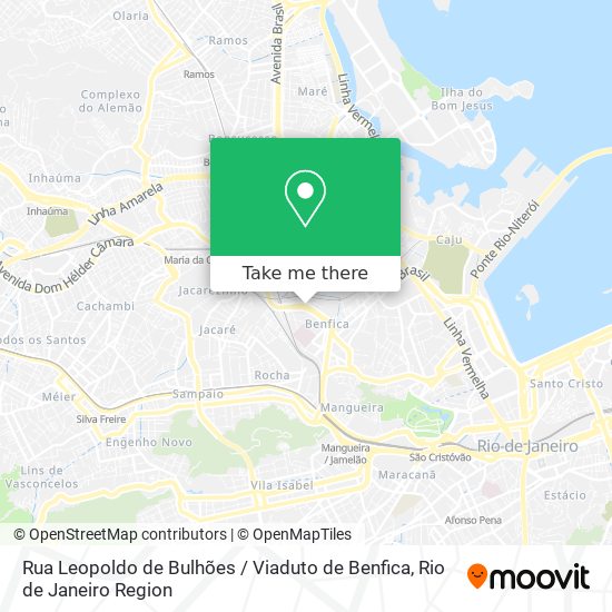 Rua Leopoldo de Bulhões / Viaduto de Benfica map