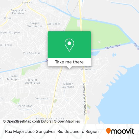 Rua Major José Gonçalves map