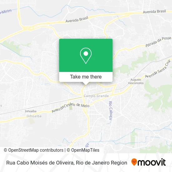 Rua Cabo Moisés de Oliveira map