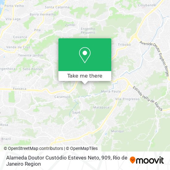 Alameda Doutor Custódio Esteves Neto, 909 map