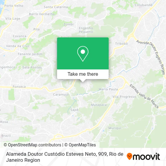 Alameda Doutor Custódio Esteves Neto, 909 map