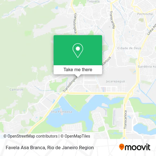 Favela Asa Branca map