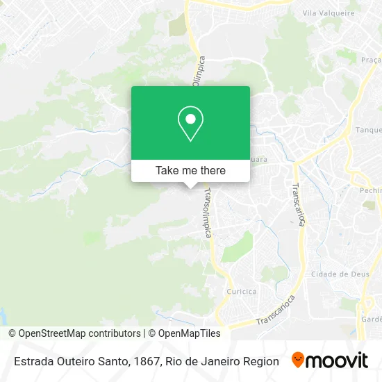 Estrada Outeiro Santo, 1867 map