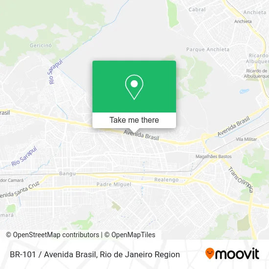 BR-101 / Avenida Brasil map