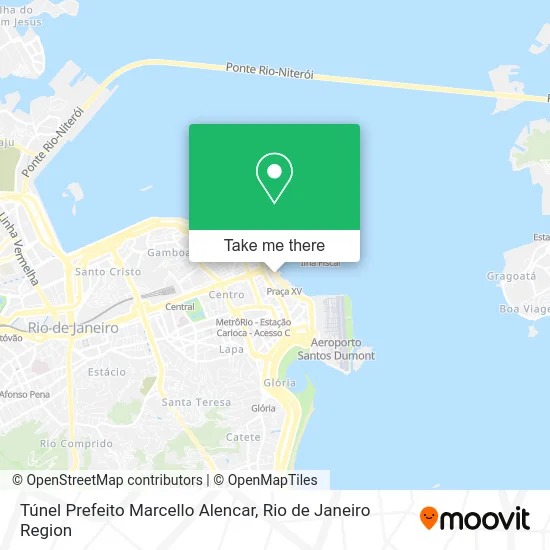 Túnel Prefeito Marcello Alencar map