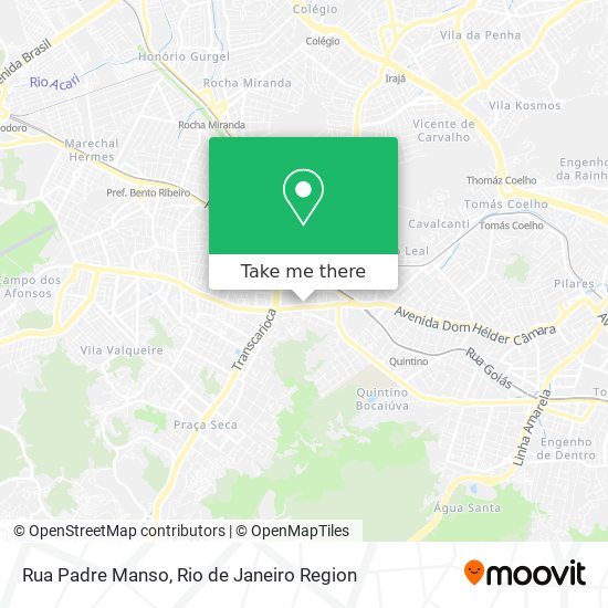 Mapa Rua Padre Manso