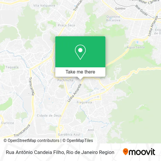 Rua Antônio Candeia Filho map