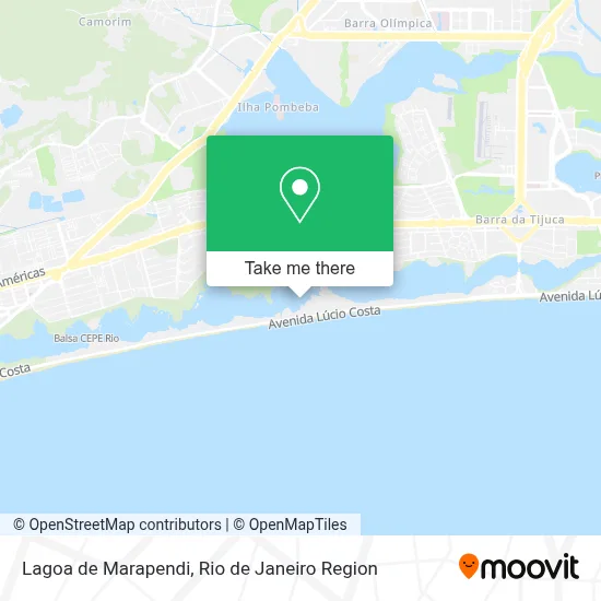 Lagoa de Marapendi map