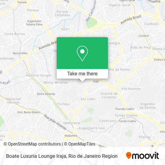 Boate Luxuria Lounge Iraja map
