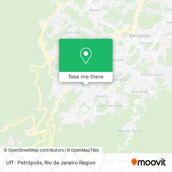 Mapa Uff - Petrópolis