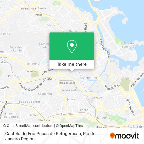 Castelo do Frio Pecas de Refrigeracao map