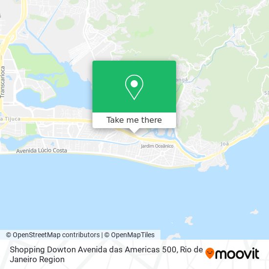 Shopping Dowton Avenida das Americas 500 map