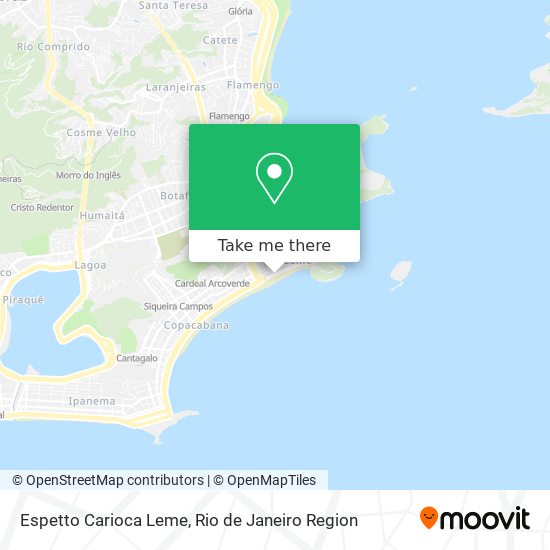 Mapa Espetto Carioca Leme