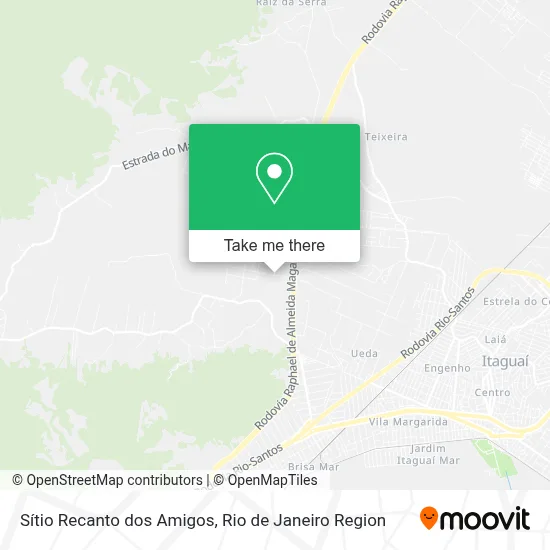 Sítio Recanto dos Amigos map