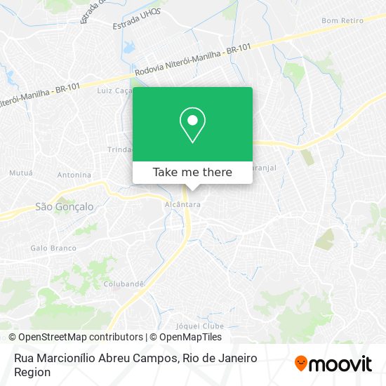 Mapa Rua Marcionílio Abreu Campos